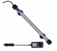 vidaXL Lampe LED d'aquarium 28 cm – Éclairage nocturne, ambiance raffinée – Bleu