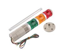 Lampe LED d'avertissement de tour industrielle DC 12 V 24 V 110 V 220 V, clignotant fixe, LGP-505, avec buzzer(Flash light 220V)