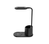 Lampe LED de Bureau et de Chevet Éclairage Réglable, Charge sans fil10W