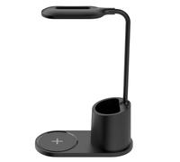 Lampe LED de Bureau et de Chevet Éclairage Réglable, Charge sans fil10W