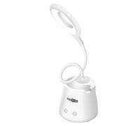 Lampe LED de Bureau Ring Light avec Base Tactile Multifonction Max excell Blanc Blanc
