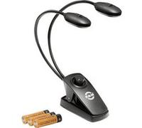 K&M Lampe pour pupitre à musique Twin Head Pro 12271 – 2x2500 lux/tête, 3000K, noir