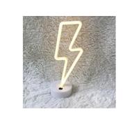 Lampe LED Décorative Éclair Tonnerre Veilleuse Néon Interrupteur Lumière Rose YONIS Rose