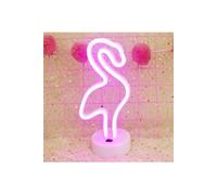 Lampe LED Décorative Flamant Veilleuse Néon LED Interrupteur Lumière Rose