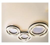 Lampe LED décorative Nordique pour Salon et Chambre à Coucher, plafonnier pour pièce à Vivre, éclairage intérieur (Noir, 3 têtes, télécommande)