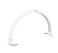 Lampe LED Demi-Lune, 40W 3200K-5600K Lampe de Table Demi-Lune, Lampe à Cils Demi-Lune LED avec Télécommande pour Cils et Tatoueurs Esthéticiennes, Luminosité et Hauteur Réglables (Prise UE)