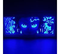 Lampe LED Demon S. 3D RGB avec télécommande - Veilleuse Anime en acrylique, multicolore USB, décoration de chambre, bureau et salle de jeu, idée cadeau Fan Kimetsu no Yaiba