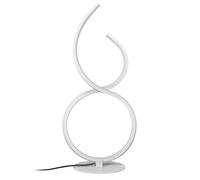 Lampe LED design blanc à poser éclairage blanc chaud