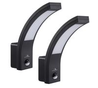 Lampe LED détecteur de mouvement Maclean 10W noir mural 2 pièces [EEK: G]