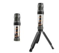 Lampe LED d'extérieur avec batterie rechargeable USB, support trépied et deux tablettes chauffantes pour le contrôle des insectes