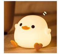 Lampe LED Dodo Duck Touch, veilleuse Dodo Duck, capteur Tactile à intensité Variable à 3 Niveaux, veilleuse Mignonne en Silicone Souple pour Enfants et Adultes, Lampe Dodo Duck Rechargeable par USB