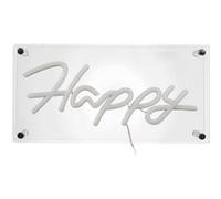 Lampe led effet neon décorative acrylique happy bleu avec port USB - - ALTOBUY Bleu G