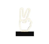 Lampe led effet neon décorative peace sur piles -