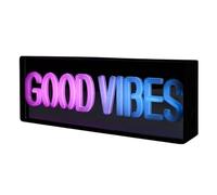 Lampe LED Effet Néon "Good Vibes" 22cm Multicolore