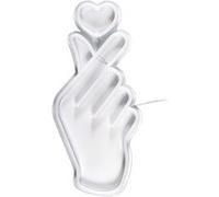 AltoBuy Lampe LED Effet néon Mural Coeur sur la Main avec Port USB