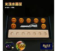 Lampe LED en cristal toute neuve avec base en bois Dragon Ball Z 2026, 1 à 7 boules de cristal de 4,3 cm, veilleuse, décoration de bureau, jouets. 5 Star