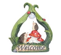 Lampe LED en forme de champignon - Décoration de jardin en résine - Simulation d'animal - Veilleuse solaire