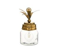 Atmosphera Lampe LED Ananas en verre Doré 33 cm