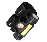 Lampe LED Étanche 12v 5w pour Utv ATV, Fixation Arceau | Ip65, Éclairage Xpe et Cob, Charge 1200mah, Usage Extérieur sous Pluie, Noir