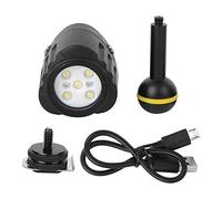Lampe LED Étanche Plongée 40m, Éclairage de Remplissage Photographie sous - Marine, PC110 et Alliage d'Aluminium - Haute Luminosité, Résistance et Batterie 1100mAh, Accessoire po