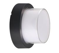 V-TAC VT-828 Applique murale 12W corps noir ronde lumière blanc chaud 3000K IP54