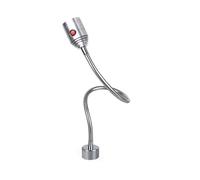 Lampe LED flexible à col de cygne 110-220 V avec base magnétique puissante et base à vis, éclairage industriel LED réglable à 360 ° pour tous (taille : 3 W, 110-220 V, couleur : base magnétique)