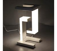 Lampe LED Flottante à Lévitation Magnétique, Lampe de Table LED de Nuit, Lampe de Bureau Flottante pour Cadeaux Uniques, Veilleuse de Chambre, Contrôle Tactile à 3 Niveaux, 3800 à