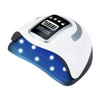 Lampe LED for manucure 280 W, sèche-ongles UV for le séchage du vernis gel avec écran LCD à détection de mouvement(X11 White)