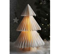 Lampe LED Honeycomb - arbre / sapin - env. 20x30 cm / blanc chaud / minuterie / pile