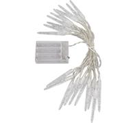 Lampe LED Ice Cone String Light 20LEDs Waterproof Icicle Fairy String Light for Holiday Christmas Indoor Bedroom Decor 9.8ft
