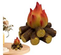 Lampe LED imitation charbon de bois, bois de chauffage électronique sans flamme, lumière décorative à piles, lampe à effet de feu moderne réaliste pour cheminée et table