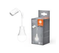 Lampe LED LEDVANCE Rénovation A75 Bornier, 4000 K blanc neutre, 10 W, 1055 lm, blanc, montage direct, pour chantiers, déménagement, IP20, câble 13 cm,10-Pack