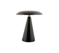 Lampe de table Phoebe LED Leitmotiv - Noir - Diamètre : 23 cm - Ronde - Mélamine - Pour salon et chambre à coucher - Moderne