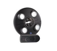 Lampe LED - LUMINEA - Noir - 4 spots rotatifs - Extérieur - Batterie