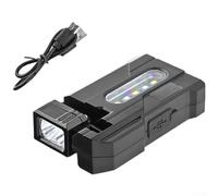 Lampe LED magnétique réglable avec fonction de signal multi-angles et fonctions de signal rouge, bleu, jaune pour la sécurité du chantier de construction