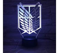 Lampe LED Manga Anime AoT Survey Cops Changement de Couleur USB Veilleuse et Décoration