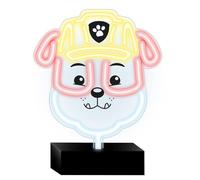 Lampe LED Néon Pat' Patrouille Rubble - Décoration Lumineuse pour Enfants - Veilleuse sur Support - USB - Cadeau Chambre Garçon Fille