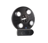 Lampe LED parasol avec 4 spots rotatifs - Avec télécommande [Luminea]