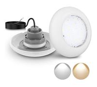 Lampe LED Piscine Vissable 12W, 2 Couleurs Blanc 3000K/6000K, Ø190mm, 12V AC, Étanche IP68