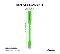 Lampe Led pliable USB,9 couleurs,pour Power Bank,ordinateur portable,lampe de protection de la vue,veilleuse douce et lumineuse pour Xiaomi - Type Green