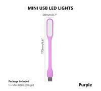 Lampe Led pliable USB,9 couleurs,pour Power Bank,ordinateur portable,lampe de protection de la vue,veilleuse douce et lumineuse pour Xiaomi - Type Purple