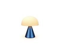 Lexon MINA M Lampe Champignon LED sans fil rechargeable, lampe à poser avec 9 couleurs de lumière et variateur d'intensité, jusqu'à 24h d'autonomie - Bleu Sombre