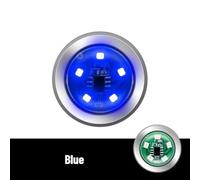 Lampe LED pour aluminium Étanche pour Moto et Vélo Lampe LED(Blue) | 7 couleurs dynamiques, mode pour stroboscope, haute visibilité, routière, design compact