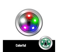 Lampe LED pour aluminium Étanche pour Moto et Vélo Lampe LED(Colorful) | 7 couleurs dynamiques, mode pour stroboscope, haute visibilité, routière, design compact
