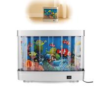 Lampe LED pour bébé - Simulation du monde sous-marin mobile jouet aquarium, lampe de poisson silencieuse à économie d'énergie, veilleuse douce pour aquarium virtuel, décoration multi-scènes pour la