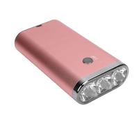 Lampe LED pour Extensions de Cheveux, 395 Nm, USB, avec 3 Perles Lumineuses LED 5 W, en Alliage D'aluminium, pour Salon de Coiffure et Maison (Or rose)