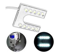 Lampe LED pour machine à coudre, flexible, col de cygne, avec base magnétique, prise UE 110-265 V ~