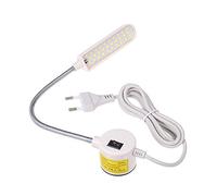 Lampe LED pour Machine à Coudre,Lixada 1 / 2 / 4 Pcs 6W Lampe de base fixe,Tube flexible Design de col d'oie pour tâches domestiques (1ps)