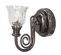 Lampe LED pour Maison de Poupée 1:12, Applique Murale Miniature Vintage Faite à la Main, Meubles de Poupée en Métal avec Batterie, Idéal pour Maison de Poupée, Boîte de Chambre,