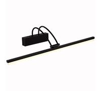 Lampe LED pour Miroir de courtoisie de Bain Noir rétro, éclairage Avant de Miroir, Applique Murale de Salle de Bain, Base en métal réglable, Abat-Jour en Acrylique 61 cm 14 W pour Coiffeuse de